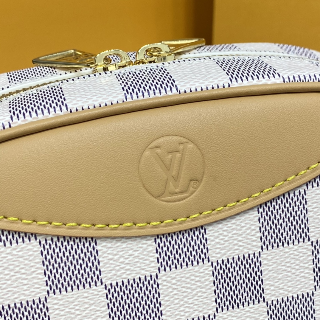 Louis Vuitton MINI DEAUVILLE Tote Handbag Damier Azur N50048 